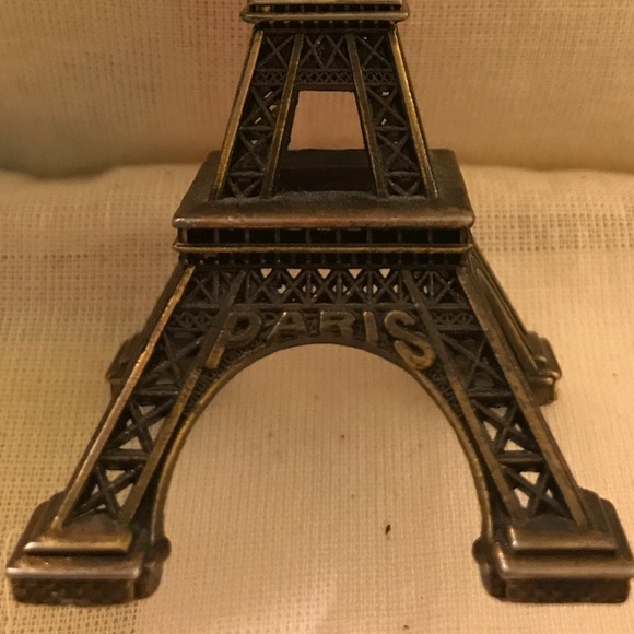 Bronze -Toned Eiffel Tower Figurine Statue - Picture 2 of 3